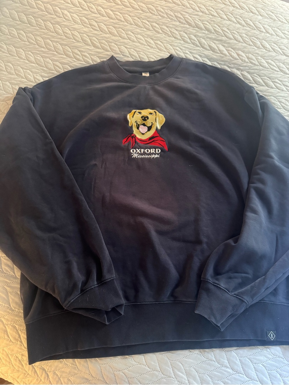 AS Colour Heavy Crew Oxford Dog Graphic Sweatshirt Size 2XL